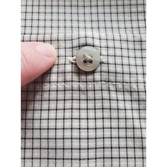 Brandini Le Collezioni button up long sleeve Mens Sz Large browns suede-like - Picture 4 of 11